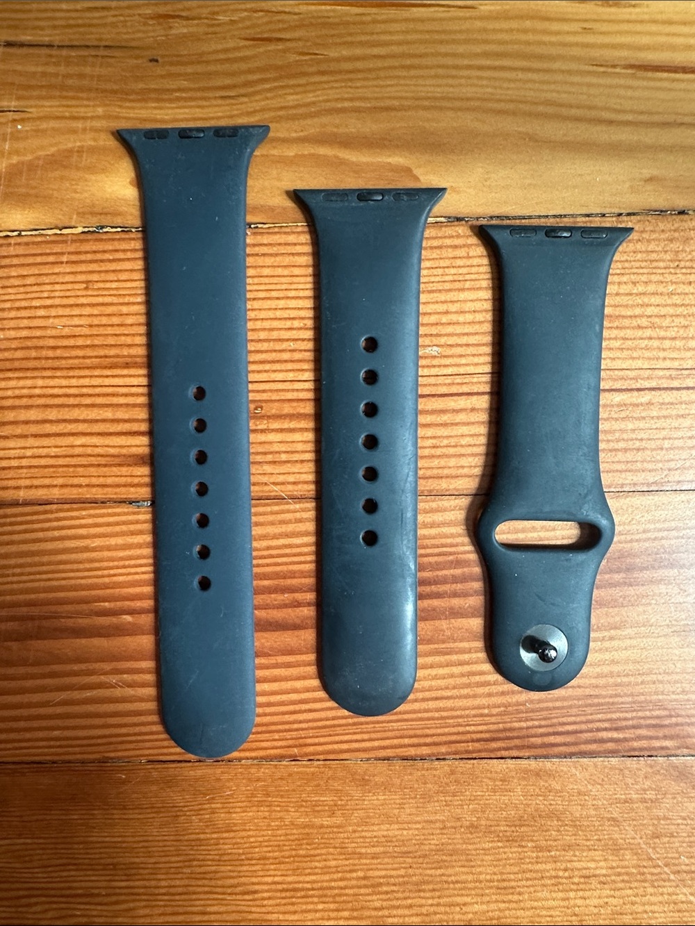 Black Silicone Watch Band for Smartwatches